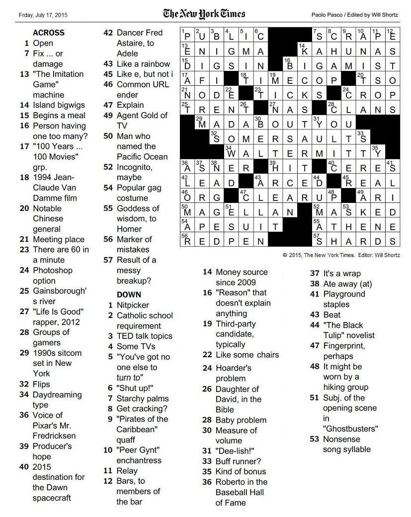May alcott crossword clue